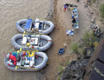 River rafts on the Colorado River