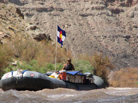 White water rafting in Cataract Canyon on Colorado River