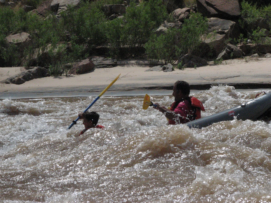 Whitewater Inflatable Kayaking in Cataract Canyon