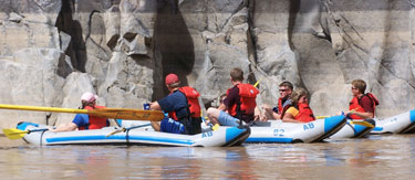 Inflatable Kayaks on Colorado River