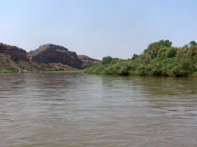The beautiful Ruby/Horsethief Canyon on the Colorado River