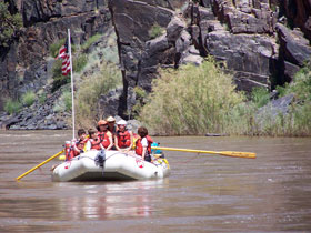 Rafting in Ruby/Horsethief Canyon on the Colorado River